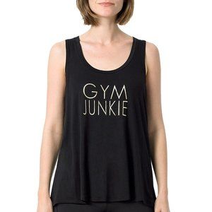 Z by Zobha Graphic Tank Top Gym Junkie Black